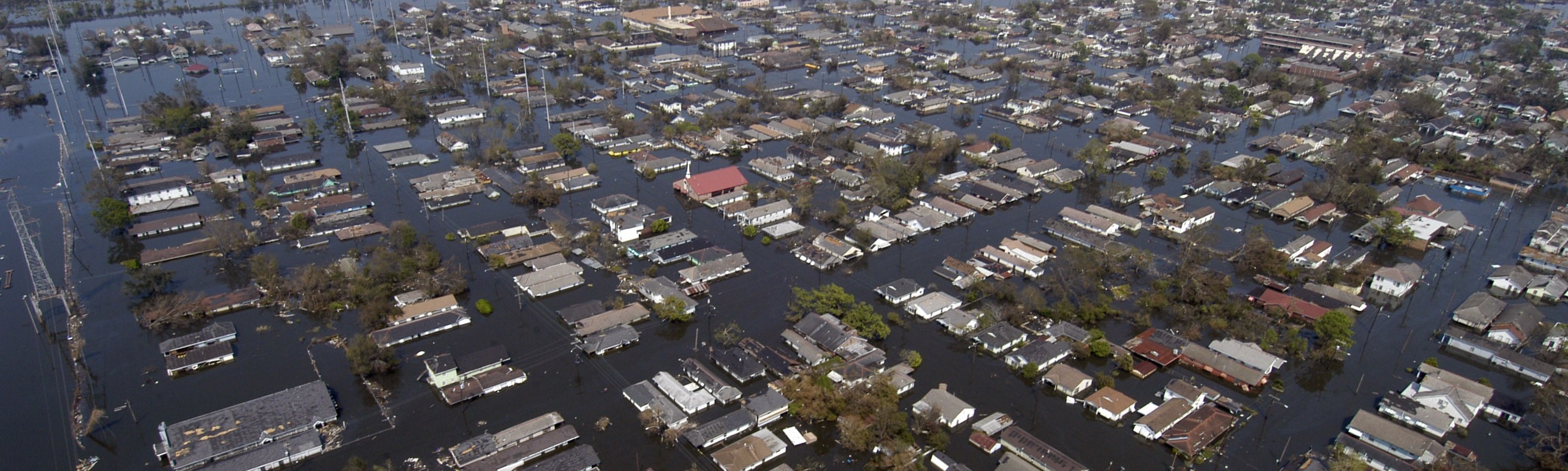 Flooding caused by storm surge